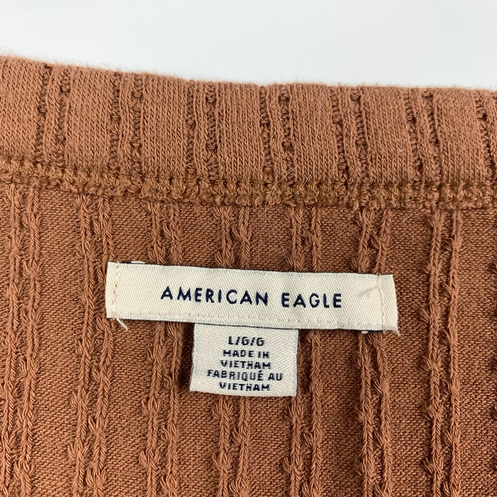 [American Eagle] Ribbed Button Detail Pullover Top - image 4